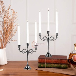 Hot Selling Unique Metal Candelabra Decorative Wedding Candle <b>Holder</b> Jar for Christmas Parties Newly Arrived Other Candle - Product Image 6