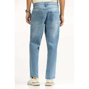 กางเกงยีนส์ขากว้างสไตล์วินเทจ MN-JNS-SS25-006บีเดนิมแต่งด้วยหินด้วยการปักและการซักสีในฤดูหนาว - Product Image 2