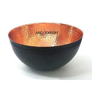 Bol de nourriture de décoration de table de dîner et de déjeuner à la maison plaqué de cuivre pour le mariage - Product Image 2