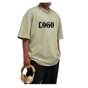 Camiseta de Bajo MOQ para hombre, cómoda tela de algodón 100%, secado rápido y diseño de gran tamaño, Camiseta de algodón 100% para hombre con estampado - Product Image 4