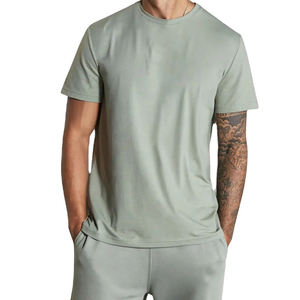 Camisetas con logotipo personalizado 100% algodón hombres camiseta 220 GSM algodón transpirable Unisex camisetas en blanco para hombres - Product Image 2