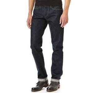 กางเกงยีนส์ปักลายแฟชั่นใหม่สำหรับผู้ชายกางเกงเอวสูงปานกลางทรงตรงขาตรงผ้าคอตตอนผ้ายืดสำหรับผู้ชายไซส์ใหญ่42 - Product Image 1