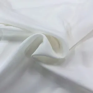 LCL356 100% poliestere di qualità morbido drappeggio tessuto da sposa abito da sposa raso elasticizzato tessuto tessile