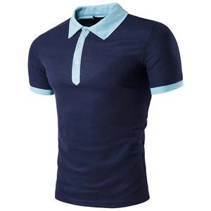 OEM diseño personalizado de los hombres para los polos de estilo callejero camisa de manga corta 100% algodón transpirable cuello alto de talla grande sólido - Product Image 3