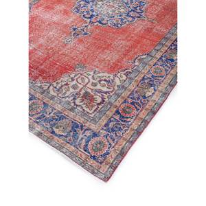 Alfombra de Lana Anudada a Mano de Gran Tamaño, Diseño de Medallón Rojo y Naranja, para Sala de Estar, Pasillo Rectangular, Modelo Pae-2427 - Product Image 2