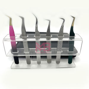 Pince à épiler pour extensions de cils à pointe en fibre personnalisable, best-seller, tendance du moment, couleur unie - Product Image 3