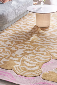 พรมขนแกะลายเสือพรมขนนุ่มและทนทานสำหรับห้องนอนและห้องนั่งเล่นที่ทันสมัย - Product Image 5