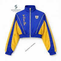 Veste coupe-vent Sigma Gamma Rho, légère, décontractée, tendance, imperméable, à fermeture éclair, pour femmes
