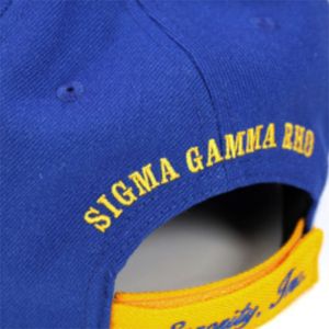 SGR Cap Royal Blue | Sigma Gamma Rho Sorority Hat | 20% Lana 80% Acrílico | Logotipo bordado en la parte delantera y trasera | Ajuste ajustable - Product Image 6