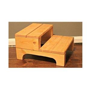 Hardwood Wooden <b>Step</b> <b>Stool</b> with Sturdy Handcrafted Build Perfect for Kitchen Counters Bathroom Access Bedroom Shelves and Use - Product Image 1