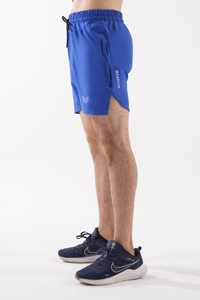 Nuevo diseño de poliéster de peso ligero deportivo con bolsillo con cremallera para gimnasio pantalones cortos para hombres pantalones cortos atléticos para hombres agujero de pierna transpirable - Product Image 5