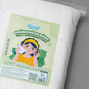 Lingettes sèches Kawaii Personal Care 300 feuilles 180x130mm tissu non tissé doux pour un usage quotidien Made in Vietnam - Product Image 2