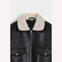 Chaqueta de cuero para niños a la moda Niños Niñas Ropa de abrigo elegante Chaquetas de moda cómodas Suministro al por mayor