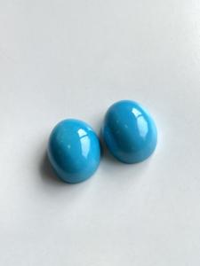 58,91 quilates turquesa Arizona cabujones 2 piezas par de calidad superior para la fabricación de joyas de piedras preciosas naturales - Product Image 2