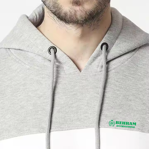 Sweat à capuche unisexe en molleton/éponge française, coupe classique, design OEM, logo personnalisé sur le devant, 100 % coton, respirant, séchage rapide, hiver - Product Image 5