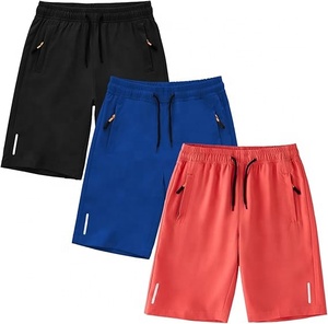 Pantalones cortos informales de algodón con cremallera y logotipo personalizado para hombre, ropa deportiva ligera para gimnasio, ropa de calle para deportes al aire libre - Product Image 2