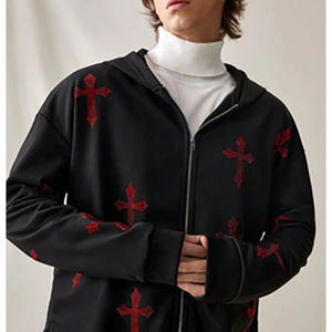 Sudaderas con Capucha Personalizadas de Alta Calidad, 100% Algodón, Felpa, Sudadera Básica Combinada, Impresión Personalizada con Logotipo, Sudaderas con Capucha con Cremallera para Invierno - Product Image 5