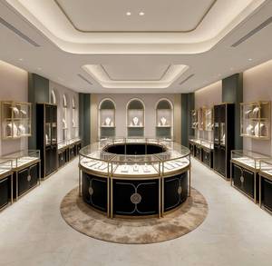 ตู้โชว์เครื่องประดับแบบกำหนดเอง Decorsall8080 ตู้โชว์กระจกติดผนังสำหรับร้านค้าปลีก รุ่น 506 สำหรับโชว์สร้อยคอและแหวน - Product Image 4