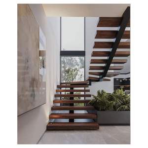 <span class=keywords><strong>Escalier</strong></span> droit en acier inoxydable, intérieur/extérieur, durable, design <span class=keywords><strong>moderne</strong></span>, résistant à la rouille - Product Image 1