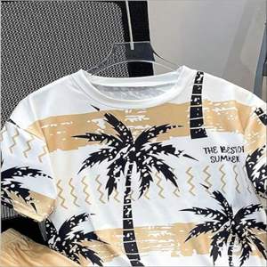 เสื้อและกางเกงขาสั้นผ้าคอตตอนระบายอากาศของผู้ชายชุดเสื้อผ้าสองชิ้นสำหรับฤดูร้อนพิมพ์โลโก้ตามสั่ง - Product Image 3