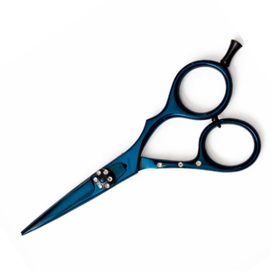 Ciseaux de coiffure professionnels bleus de 6,5 pouces en acier inoxydable, ciseaux de salon de coiffure, lame tranchante, ergonomiques - Product Image 1