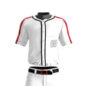Uniforme de béisbol liso con logotipo personalizado de último diseño para hombre, uniformes de béisbol con diseños y tamaños personalizados de alta calidad para hombre - Product Image 4