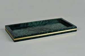 Black Marble Storage <b>Tray</b> for Washroom Vanity Bathroom Organizer <b>Jewelry</b> Dish Bathtub Serving - Product Image 5