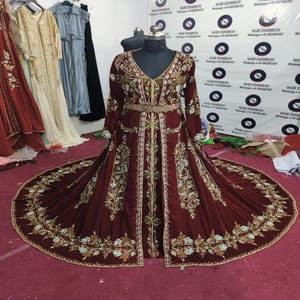 2024 tendencia pesado bordado a mano caftán marroquí nuevo Color tradicional musulmán ropa y accesorio - Product Image 1