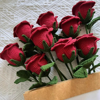 Fleurs artificielles au crochet faites à la main pour toujours cadeau à un ami parfait pour la décoration de la maison OEM fabriqué au Vietnam