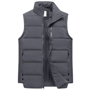 Chaleco acolchado personalizado OEM para hombre, chaquetas sin mangas para exteriores con bolsillos, chaleco acolchado de Color sólido para hombre, bolsillo 5 dimensiones - Product Image 1