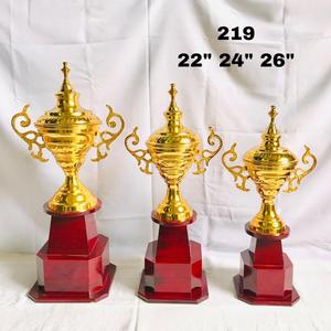 2025 Ready to Ship gOLD Finished Basket Ball Football Custom Football Basketball Trophy Customized Metal Award Cricket Trophy - Product Image 2