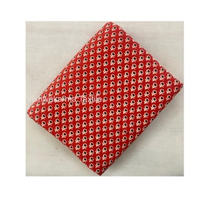 100% tela de algodón patio impresión Digital ecológica Mini gótico coreano Floral ligero A-Line Formal vestido que hace la tela - Product Image 1