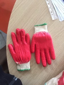 Gants enduits de caoutchouc vietnamien Anti-Cut Anti-Slip Gants de travail de sécurité Latex Semi-Coating Coton réutilisable pour la protection des mains - Product Image 6