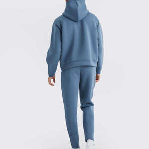 Survêtements de haute qualité 100% coton pour hommes, vêtements de sport en molleton personnalisés, jogging uni, survêtement surdimensionné - Product Image 6
