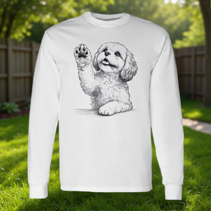 Maglietta a Maniche Lunghe con Stampa Cane Cavachon - Categoria Prodotti Promozionali - Product Image 3
