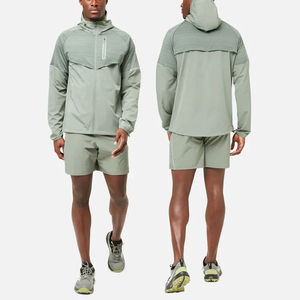 Logo personnalisé imperméable léger polyester nylon coupe-vent hommes survêtements coupe-vent d'extérieur pour homme - Product Image 1