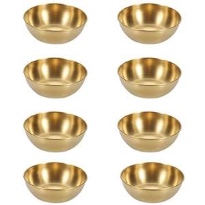 Tazón de Metal Estilo Americano, Hecho a Mano, para Frutas, Galletas, con Acabado Dorado, de Alta Calidad, para Frutos Secos, Vajilla - Product Image 1