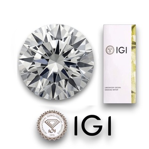 1,5 Ct Color D Incoloro Redondo Brillante Excelente Corte Diamante cultivado en laboratorio-Claridad VVS2, Certificado IGI - Product Image 3