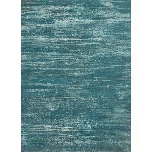 Alfombra Uvenuti Azul de Lana y Seda de Bambú Anudada a Mano, Diseño Abstracto Rectangular para el Hogar y Pasillo, 1527(Fr), para Adolescentes - Alfombras Jaipur US - Product Image 1