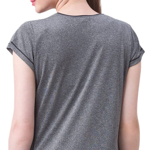 La última camiseta transpirable para mujer del fabricante profesional, ropa informal para exteriores para verano, diseño liso - Product Image 6