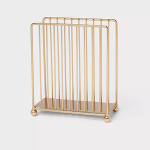 Porte-serviettes doré Design vintage Porte-serviettes en métal Forme différente Décoration de table de haute qualité Porte-serviettes - Product Image 3