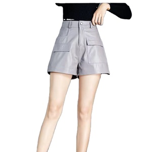 OEM Customized Winter Wear New Fashion Women's Leather Shorts Regular Fit Eco-Friendly <b>Waterproof</b> Windproof High Quality - Product Image 1