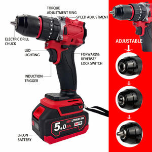 Perceuse sans fil multifonctionnelle 21V sans balai à percussion Tournevis sans fil à batterie pour le perçage - Product Image 2