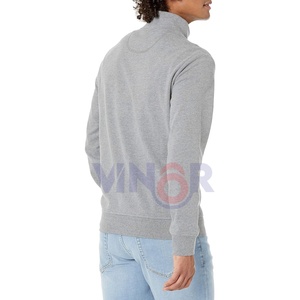 Media cremallera gota hombro sudadera hombres polar pulóver algodón sudaderas suministro directo de fábrica nuevo diseño pulóver sudadera - Product Image 2