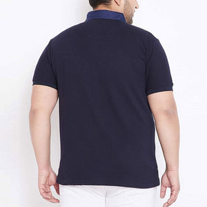 เสื้อโปโลแขนยาวผู้ชายสำหรับฤดูใบไม้ผลิและฤดูใบไม้ร่วงเสื้อโปโลผ้าฝ้ายติดโลโก้ได้ตามต้องการ - Product Image 4