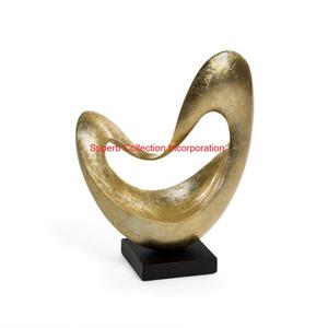 Escultura moderna de remolino de aluminio fundido con acabado dorado antiguo Elegante Mesa Decoración para el hogar y la Oficina Acento en un precio económico - Product Image 6