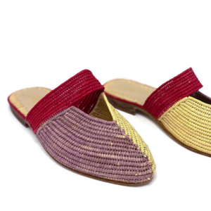 รองเท้า Raffia สำหรับผู้หญิง,รองเท้าแตะทำด้วยมือ,รองเท้าแตะฤดูร้อน,ของขวัญสำหรับเธอ,ปาล์มชนิดหนึ่งโมร็อกโก,วันแม่ - Product Image 1