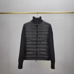 Veste matelassée unisexe sur mesure, coupe ajustée, col montant, fermeture éclair, tissage camouflage, patchwork, design splicé, nouvelle veste d'hiver chaude 2025 - Product Image 1