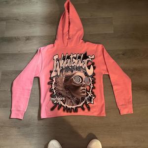 Sudadera con capucha Vintage para hombre con estampado Digital de calidad superior French Terry 100% algodón Sin borde crudo Hem Sudadera con capucha Unisex - Product Image 3