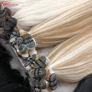 Extensiones de cabello humano virgen Remy 100%, extensiones de cabello vietnamita crudo con paquete de cabello dibujado doble de todos los colores - Product Image 5
